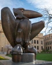 Jayhawk statue